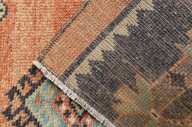 1.6x1.8 Ft Turkish door mat, Cute small rug, Bath mat, Bathroom rug, Kitchen throw rug, 2x2 Rug, ... | Etsy (US)