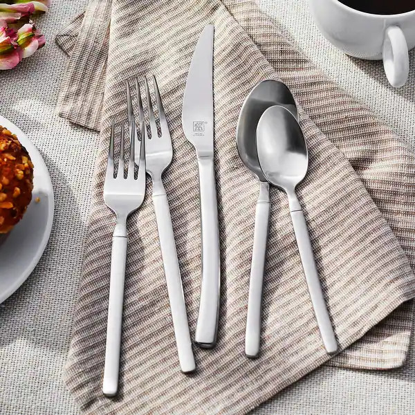 ZWILLING Opus Satin 45-Piece Flatware Set - 45-pc - Bed Bath & Beyond - 37521631 | Bed Bath & Beyond