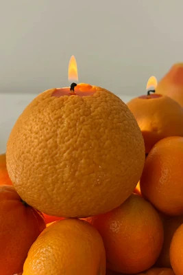 Large Orange Candle | Tuckernuck (US)