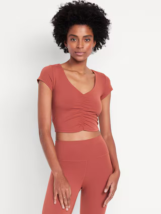 Light Support StudioSmooth Crop Top | Old Navy (US)