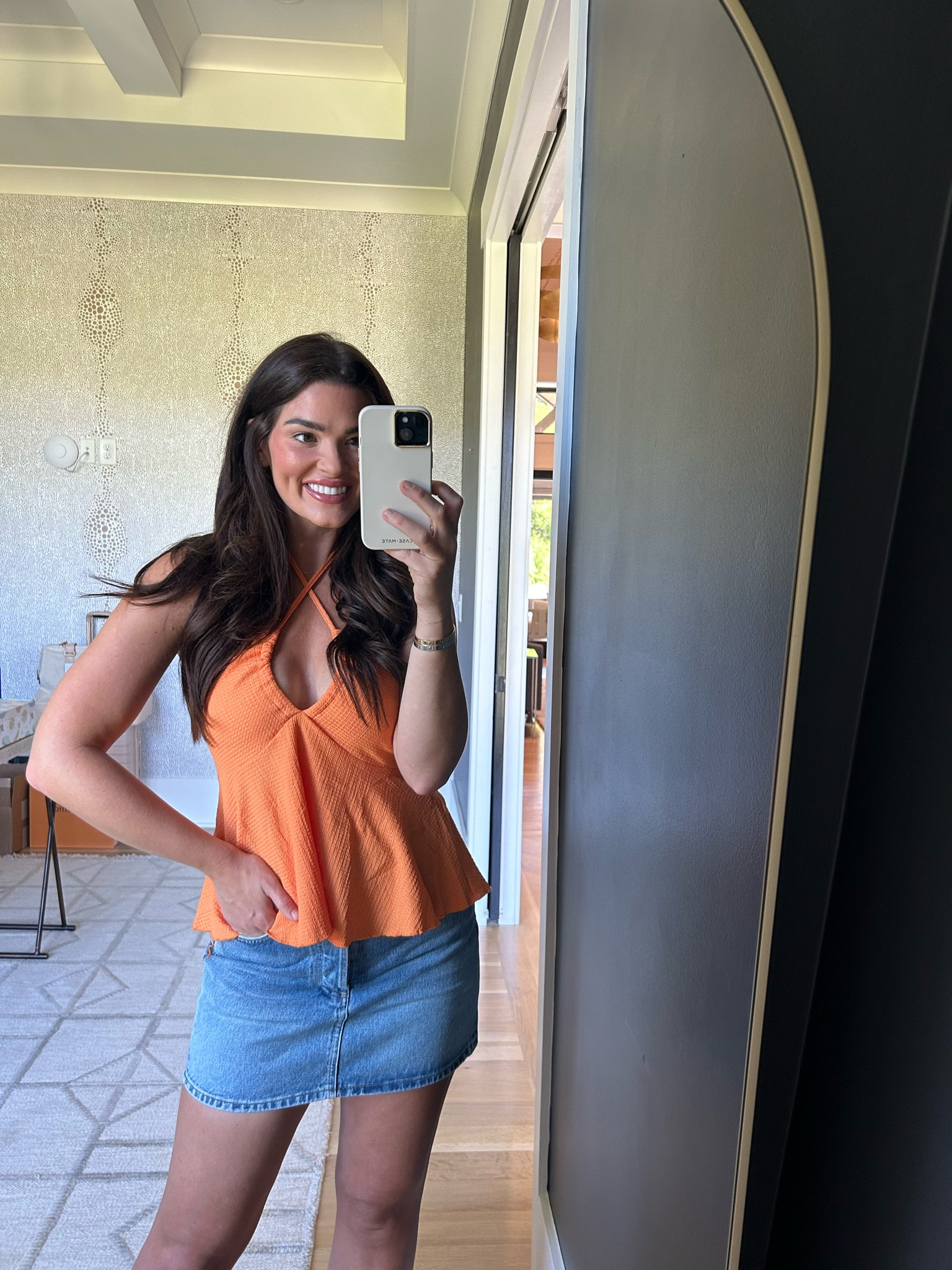 The perfect summer top! Could also be great for game day!