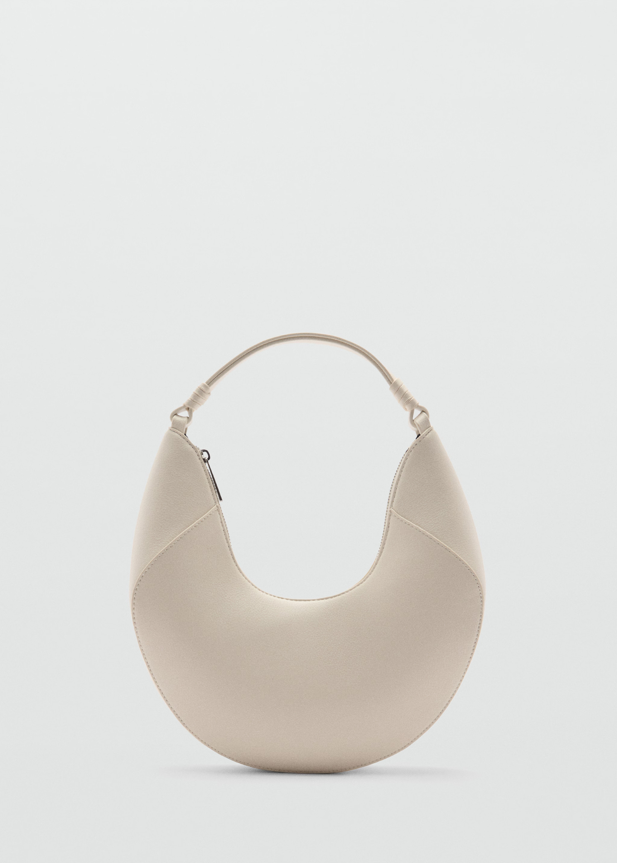 Leather-effect shoulder bag - Woman | MANGO USA | MANGO (US)
