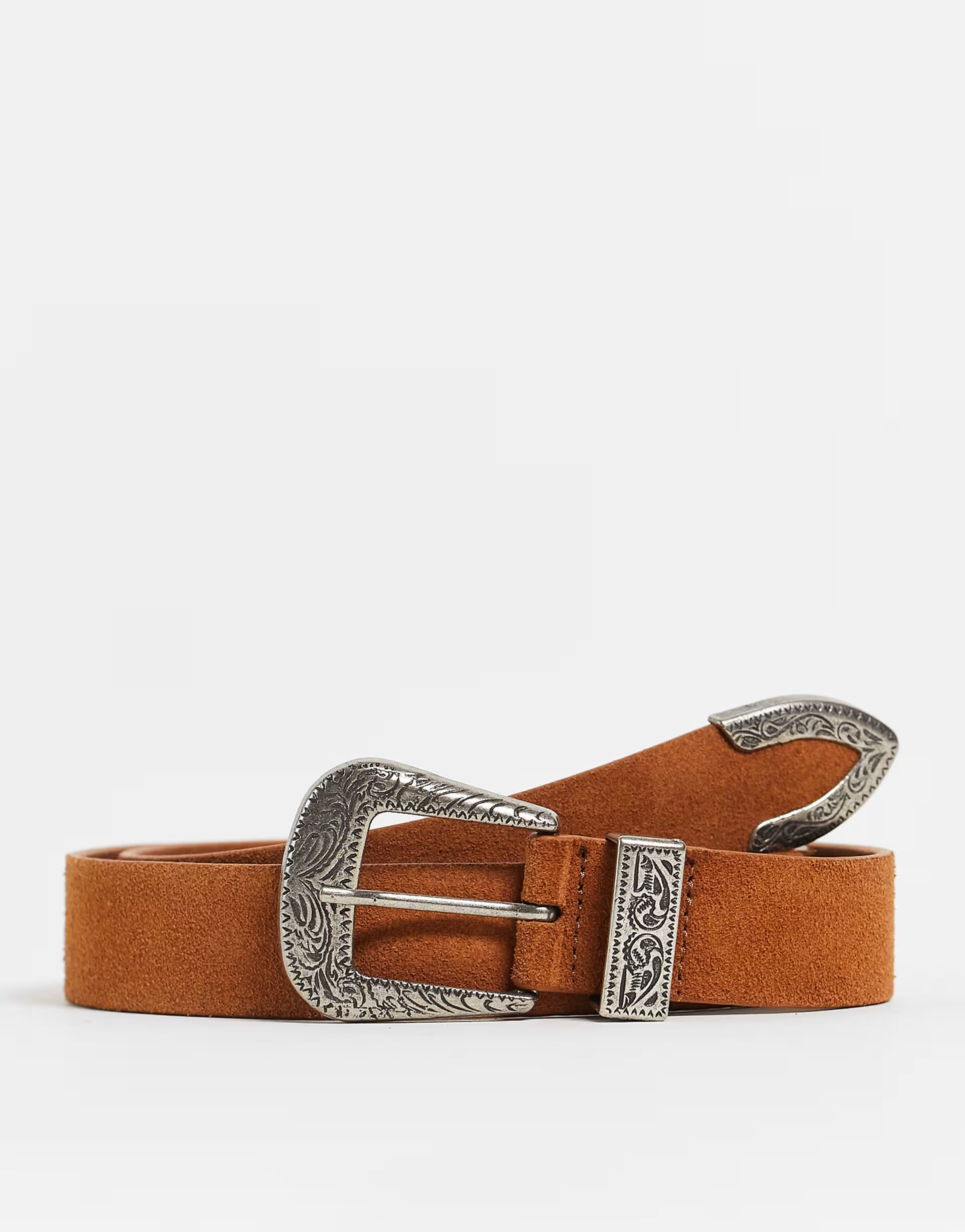 ASOS DESIGN - Ceinture taille et hanches en daim style western - Fauve | ASOS (Global)