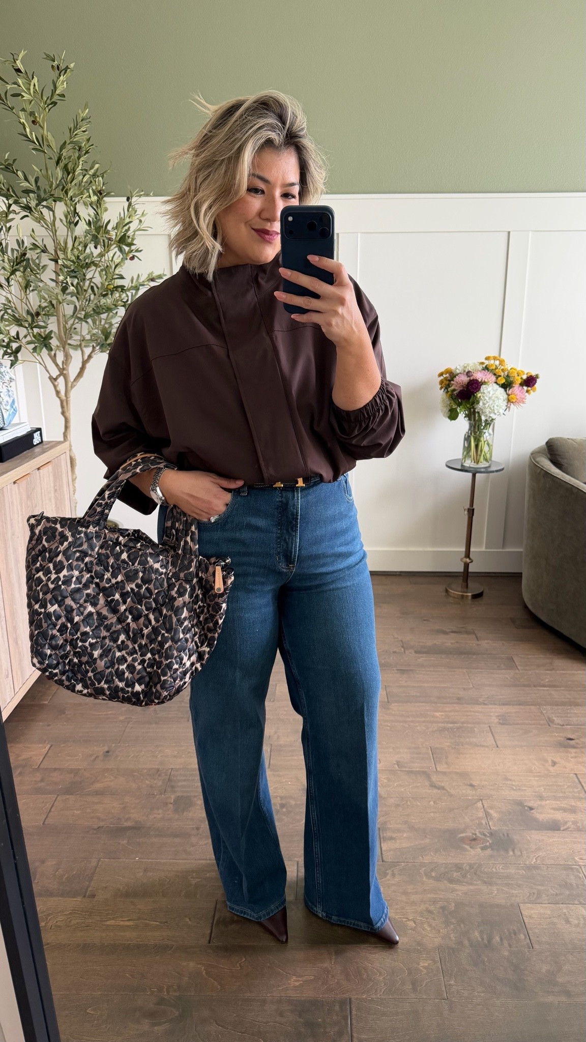 I paired these Spanx bootcut jeans with this brown track jacket. I’m wearing a large in the jacket—the fit is generous. 

My typical size in all Authentic 360 jeans is an XL, petite. I initially ordered these in that exact size, however, I decided to re-order a 1X (regular inseam). While they fit a bit more loose, I much prefer comfort over the label in my pants. These jeans just happened to run a bit smaller than the others, but that’s what I’m here for—to test it out and let you know exactly how they fit so you can make the best decision for yourself when ordering!

Use code CMCLAIREXSPANX for 15% off your first purchase + free shipping, excluding sales.

#LTKootd #LTKOver40 #LTKMidsize