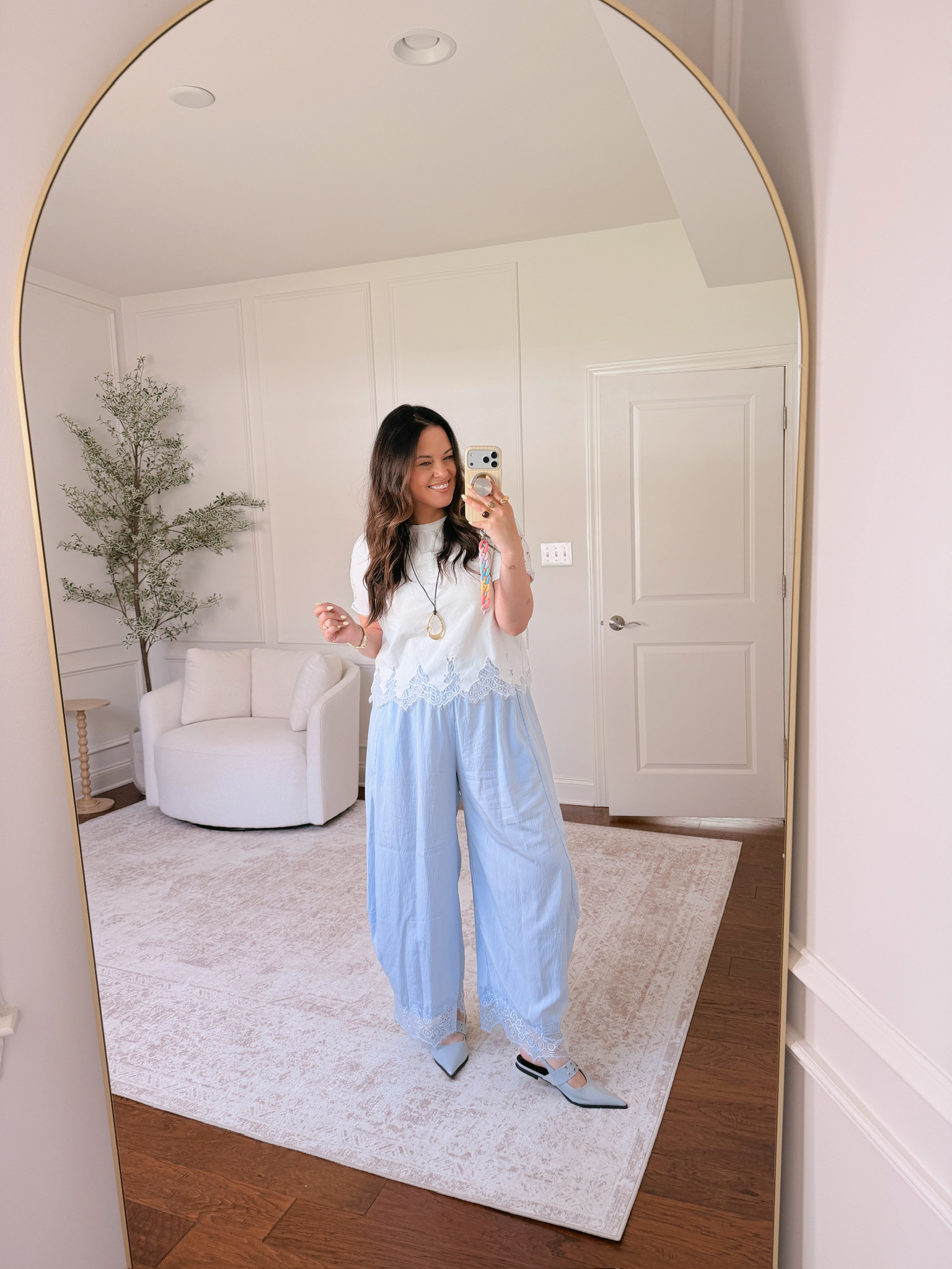 wearing XL in both pieces 

 #LTKSeasonal #LTKMidsize
