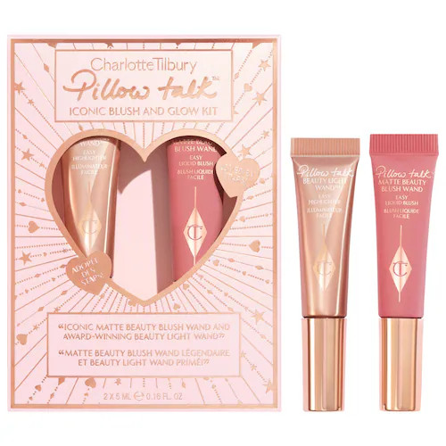 Mini Pillow Talk Blush and Glow Beauty Highlighter Wand Set | Sephora (US)