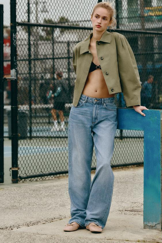 WASHED EFFECT SHORT JACKET | Zara US