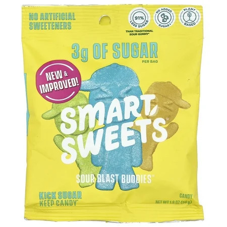 SmartSweets Candy, Sour Blast Buddies, Bag, 1.8 OZ | Walmart (US)