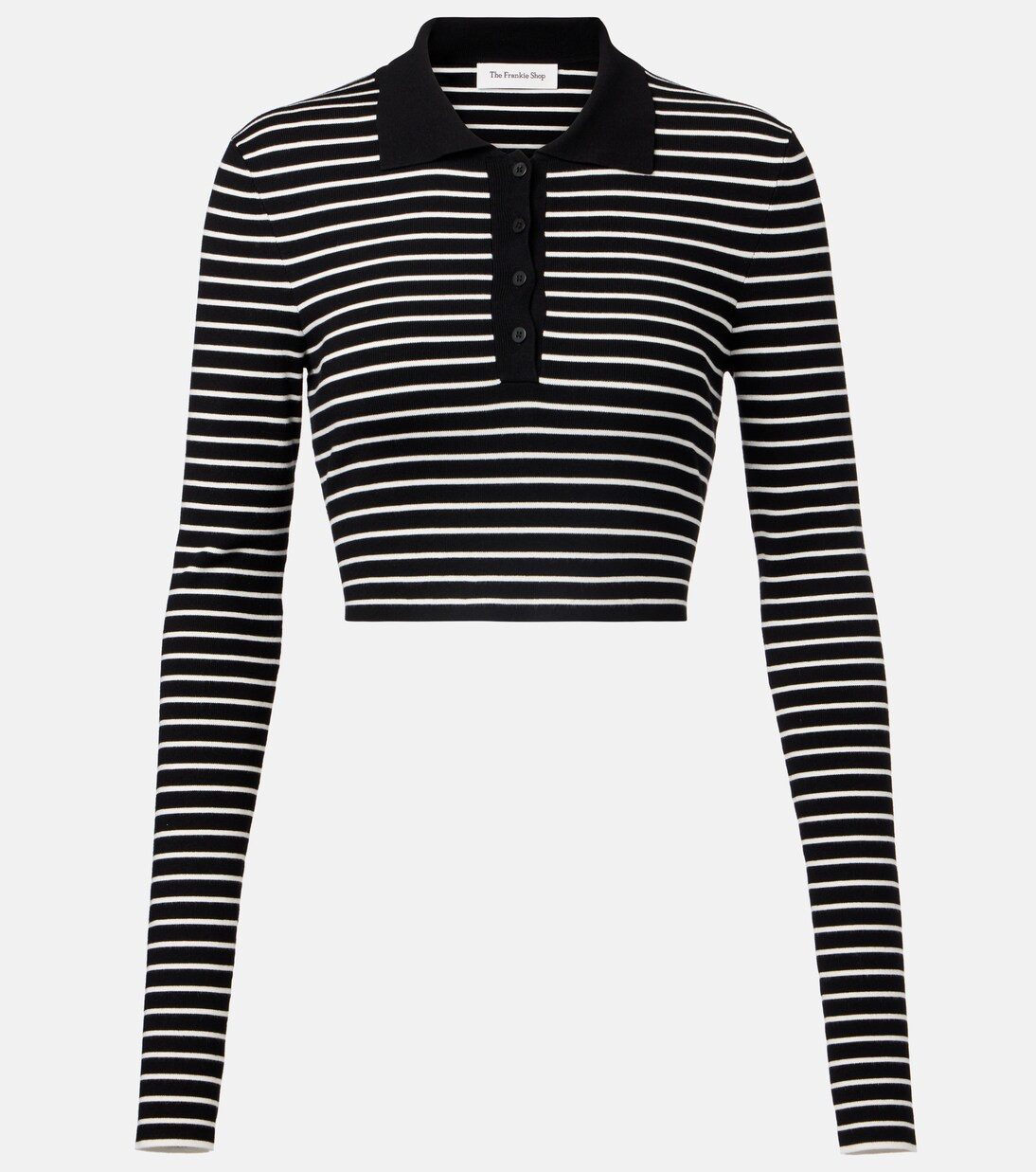 Giselle striped cropped polo shirt | Mytheresa (UK)