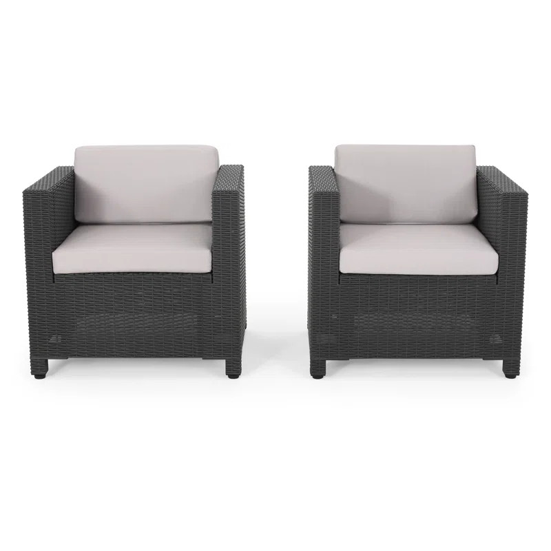 Patio Chair with Cushions (Set of 2) | Wayfair North America