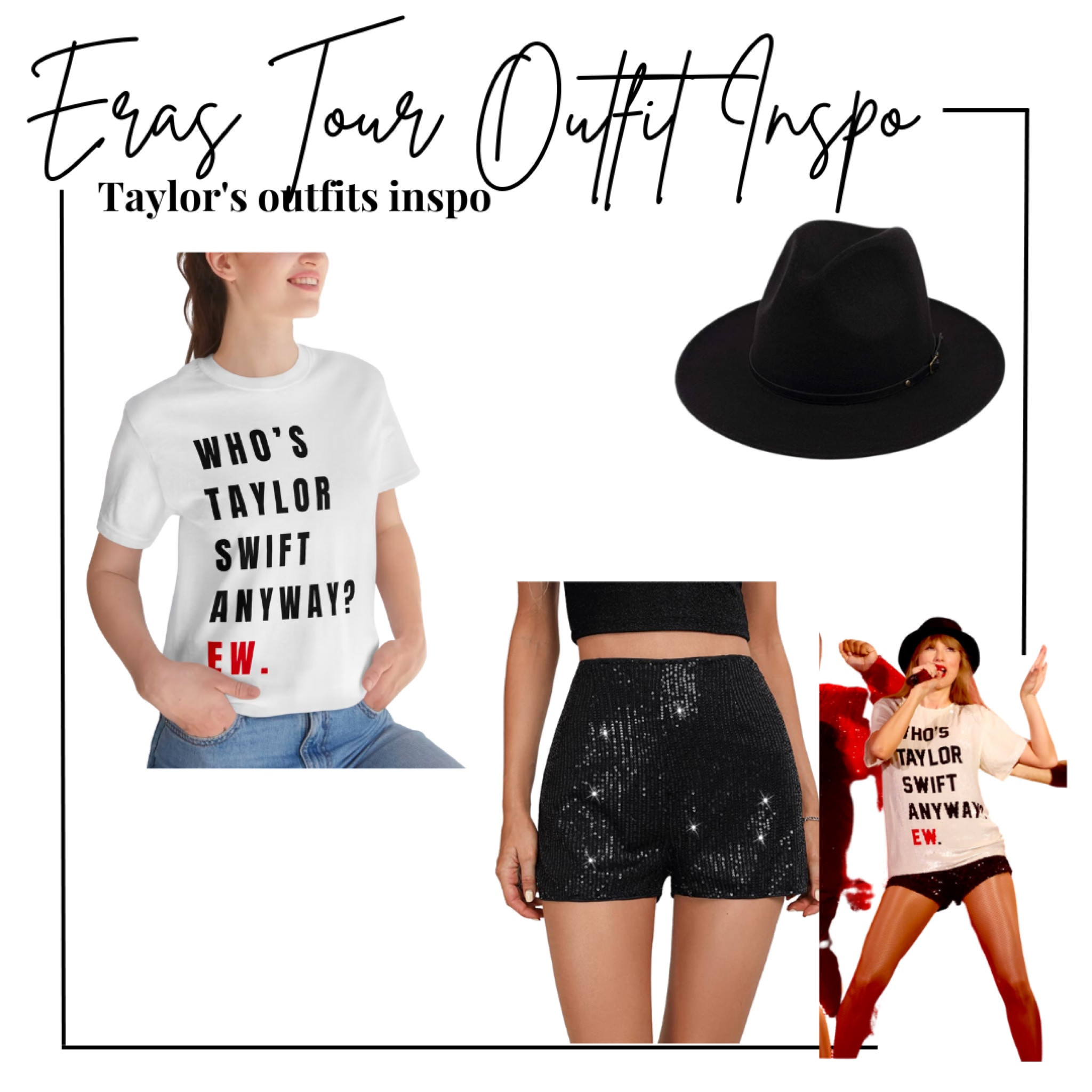 Taylor swift concert Outfit inspo version 2 of Red Era - Etsy shirt, sequin shorts, black hat 

Etsy finds, eras tour outfit, eras tour, red era outfit, Taylor swift, concert outfit, amazon finds, ootd, outfit inspo, affordable Outfit 

#LTKstyletip #LTKFind #LTKFestival