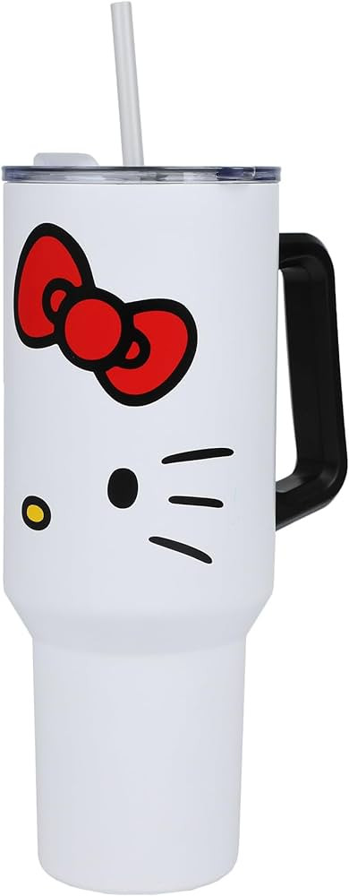 Bioworld Hello Kitty 40 Oz. Stainless Steel Tumbler With Leak-Proof Lid | Amazon (US)