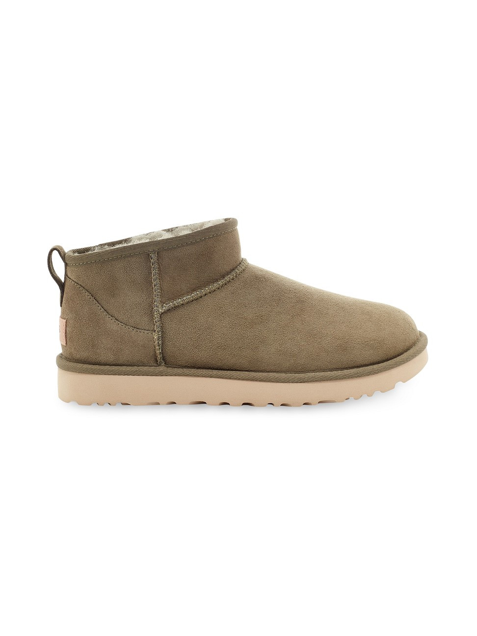Women's Classic Ultra Mini Sheepskin Ankle Boots - Burnt Olive - Size 7 | Saks Fifth Avenue