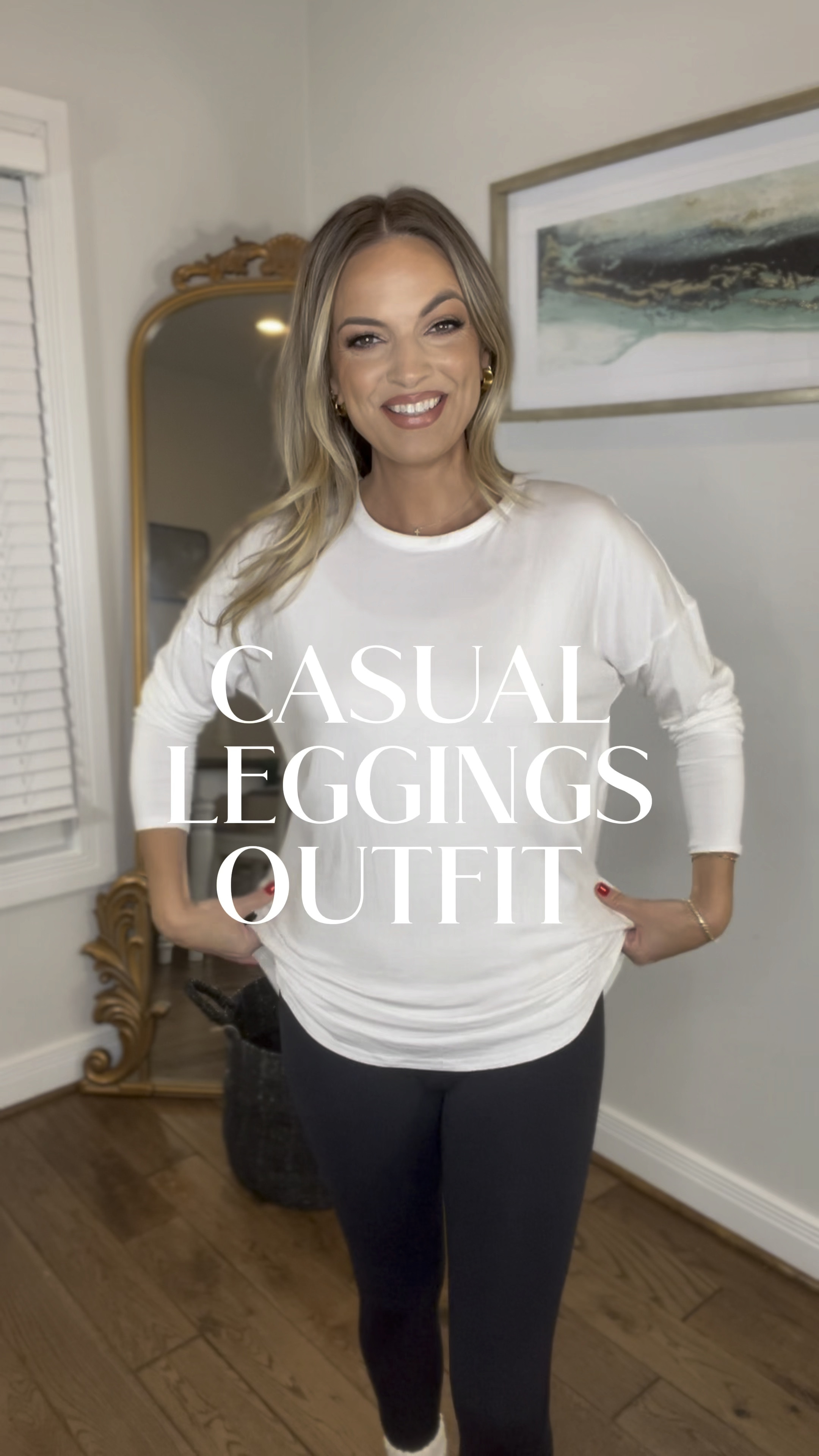 Casual leggings outfit 
Walmart cardigan medium 
Old navy tunic small
Amazon leggings small
Amazon socks 
Amazon ugg look alikes size up half size 

#LTKfindsunder50 #LTKsalealert #LTKfindsunder100