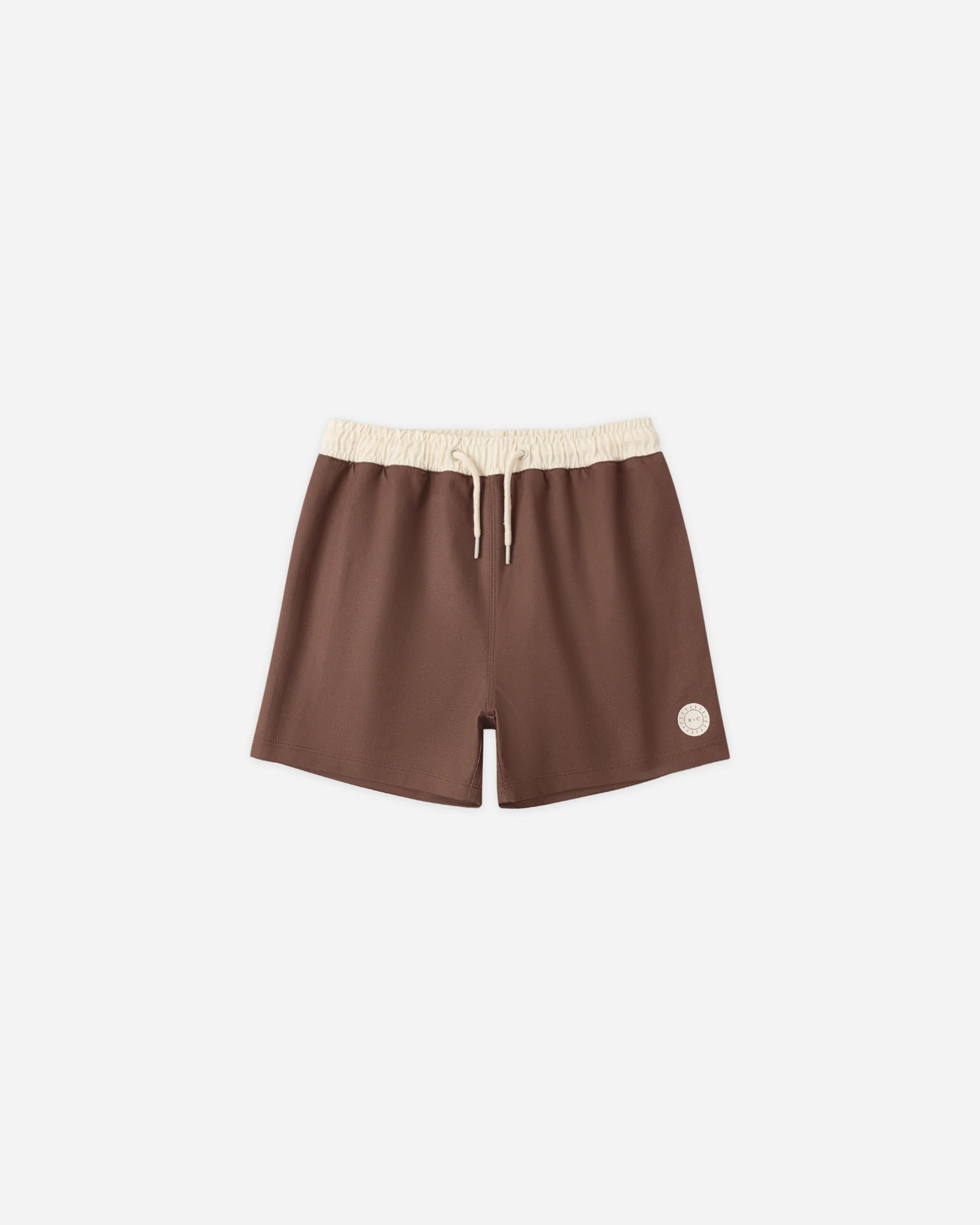 Paneled Boardshort Chocolate | Rylee + Cru