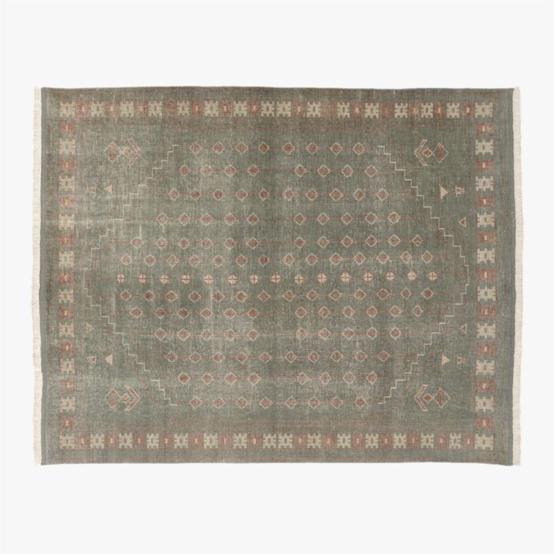 Inaz Modern Hand-Knotted Neutral Wool Area Rug 8'x10' + Reviews | CB2 | CB2