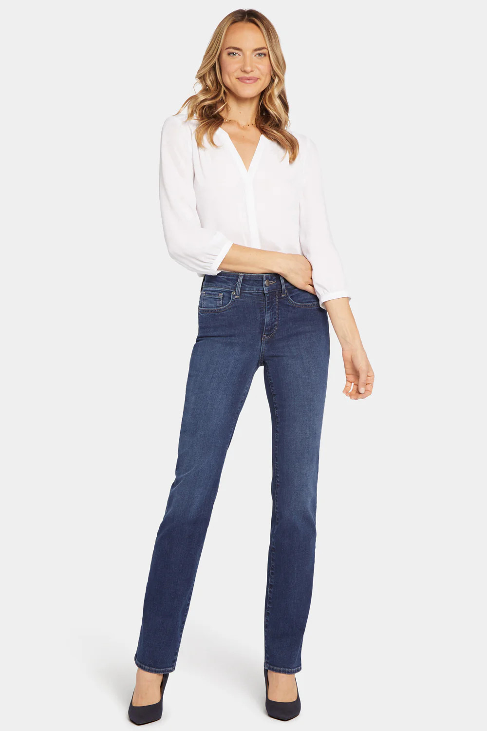 Marilyn Straight Jeans In Petite - Crockett | NYDJ