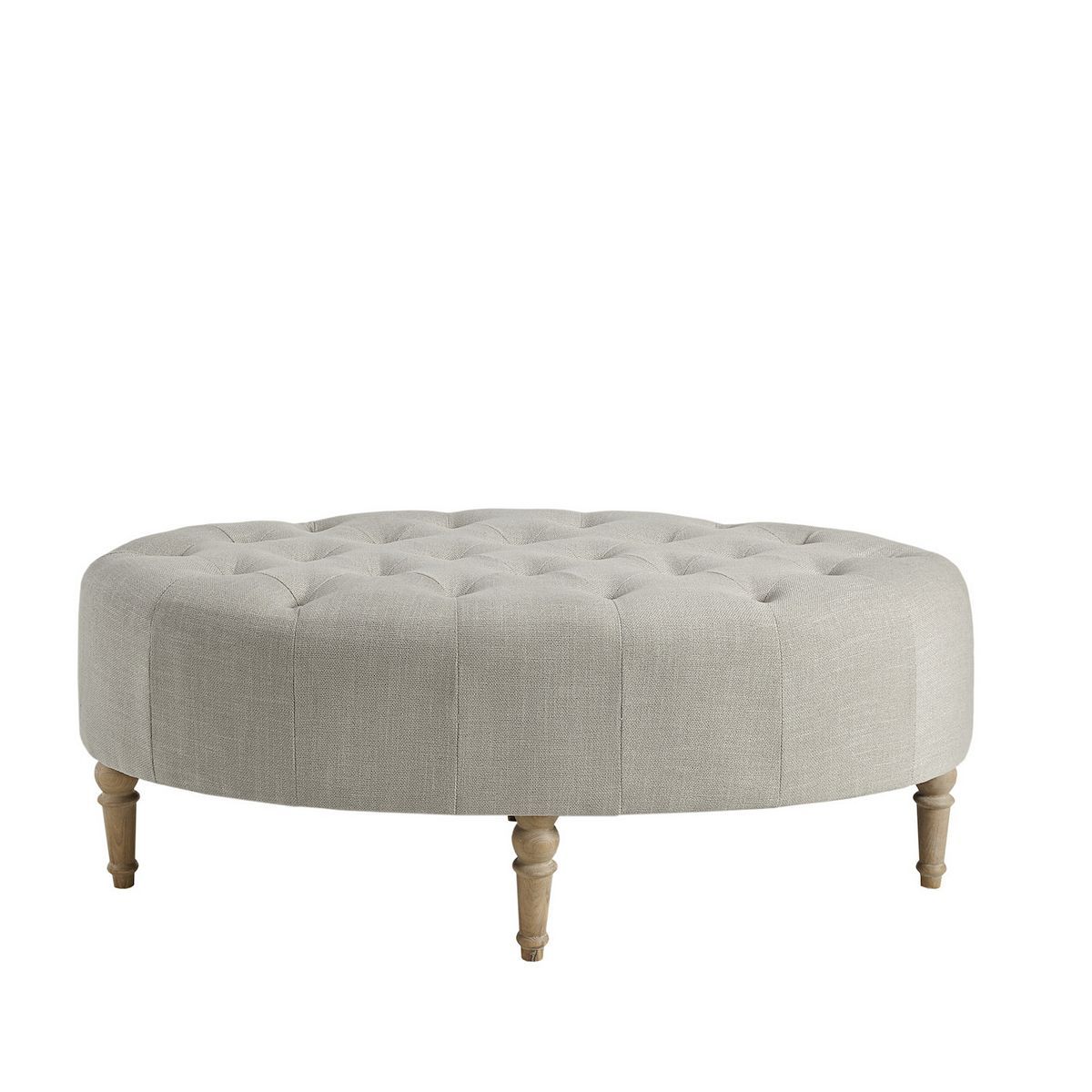 Martha Stewart Clara Button Tufted Upholstered Ottoman | Kohl's