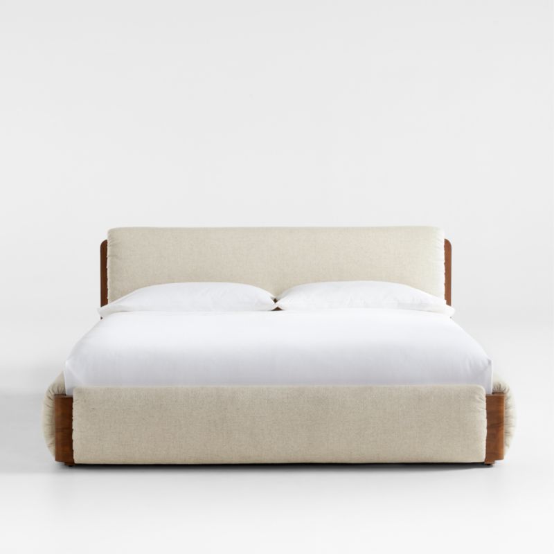 Shinola Runwell King Upholstered Bed | Crate & Barrel | Crate & Barrel