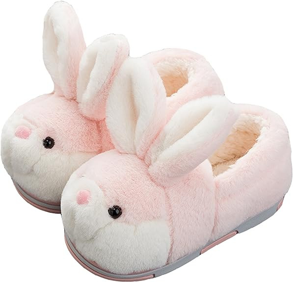 YILANLAN Women's Cute Bunny Animals Slippers Interesting Comfortable Furry Slippers Soft Plush Wi... | Amazon (US)