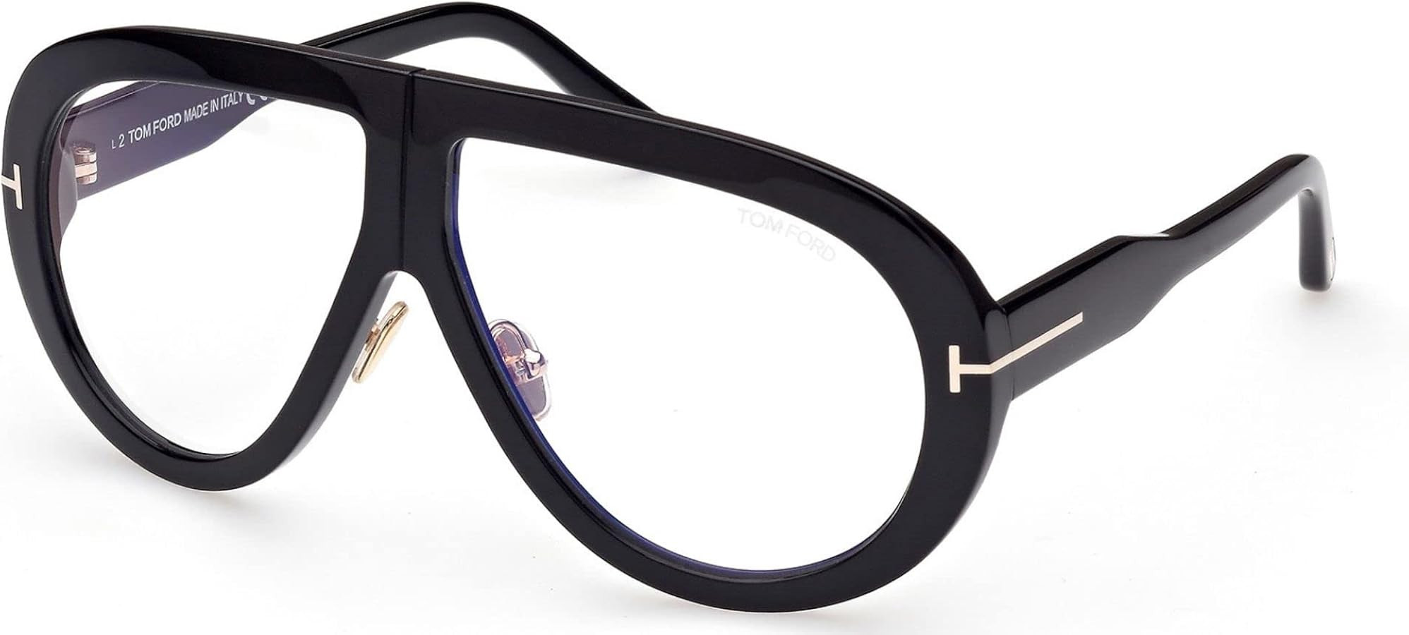 Tom Ford TROY FT 0836 Black Gold/Uva Uvb Transparent 61/10/140 Unisex Sunglasses | Amazon (US)