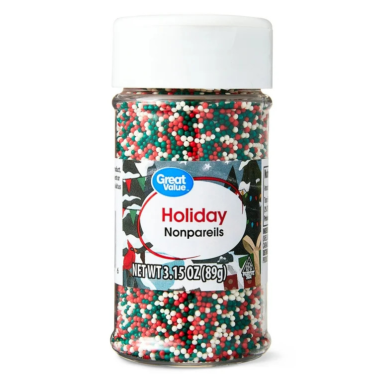 Great Value Holiday Nonpareils, 3.15 oz - Walmart.com | Walmart (US)