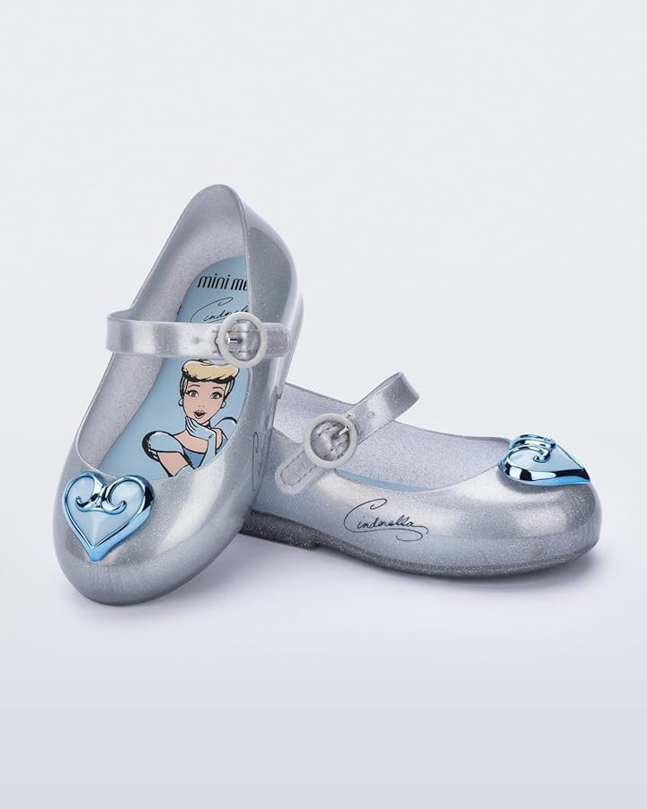 mini melissa Girl's Sweet Love + Disney Princess Mary Jane Jelly Flat for Toddlers & Babies - Jel... | Amazon (US)