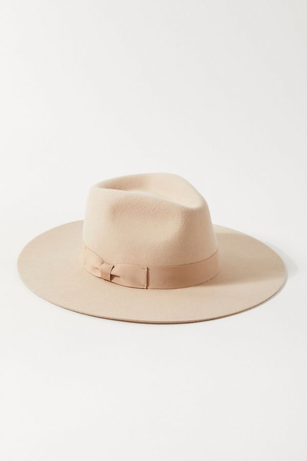 UO Flat Brim Felt Fedora Hat | Urban Outfitters (US and RoW)