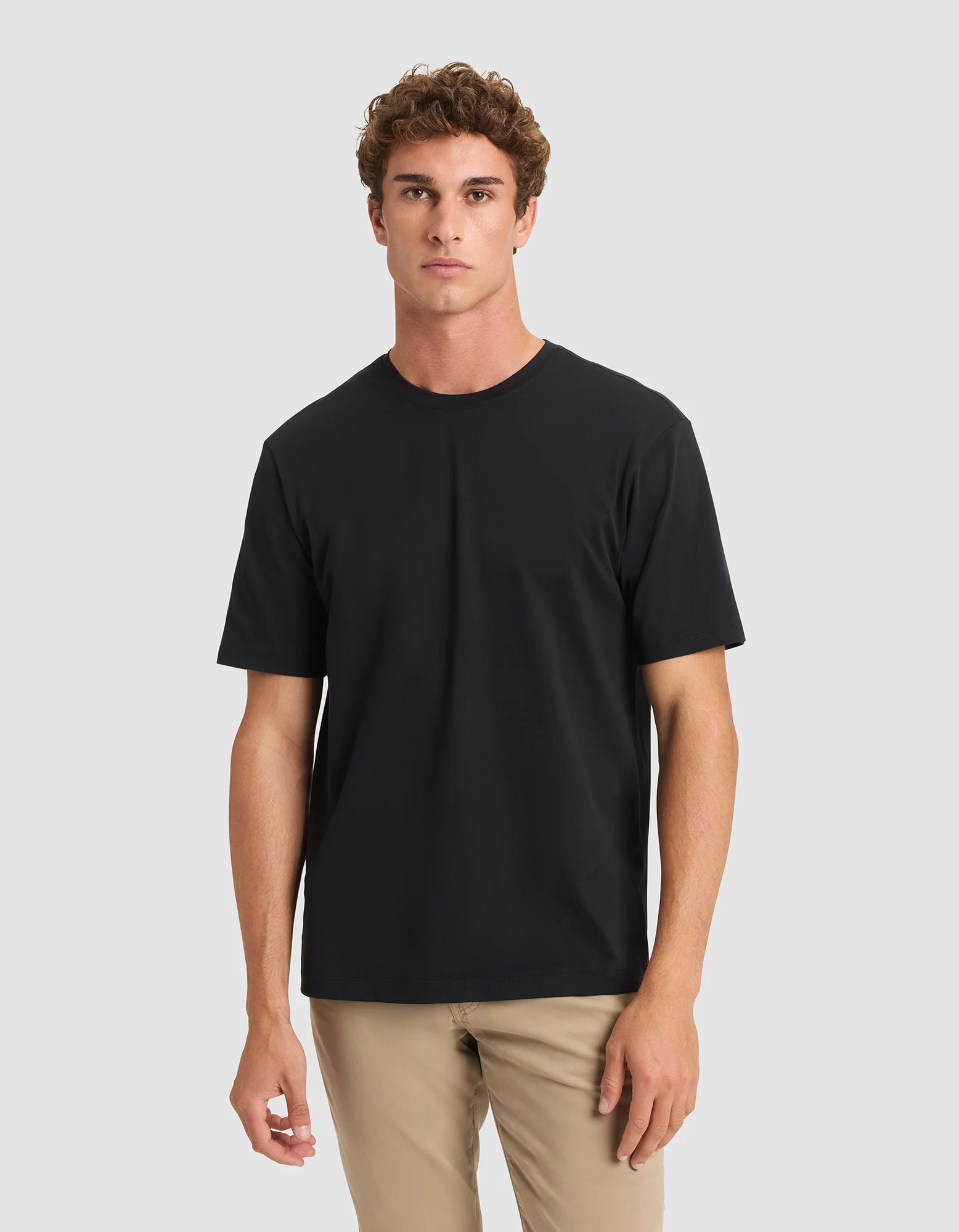 Men's All Day T-Shirt - Wholesale in Jet Black (Size: 3XL) - Cozy Earth | Cozy Earth
