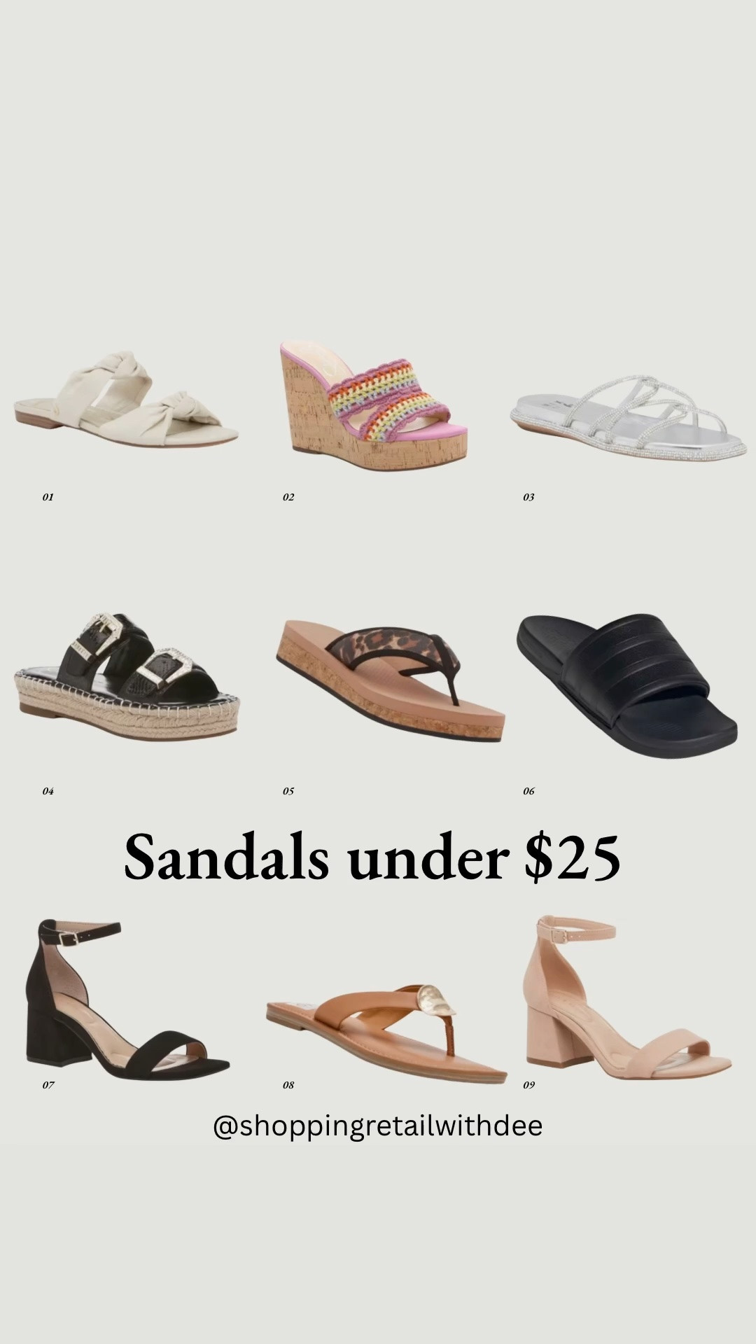 Affordable summer shoe finds you’ll actually wear on repeat ☀️👡 From casual everyday slides to cute strappy styles and comfy walk-all-day sandals everything is $25 & under and perfect for warm weather outfits. Easy, stylish, and budget-friendly picks you don’t have to think twice about adding to cart 🛍️✨

#LTKFinds #AffordableStyle #SummerShoes #WomenSandals #BudgetFriendlyFashion #LTKShoes #SummerOutfits #StyleOnABudget #LTKUnder25 #WarmWeatherStyle #LTKsummer
