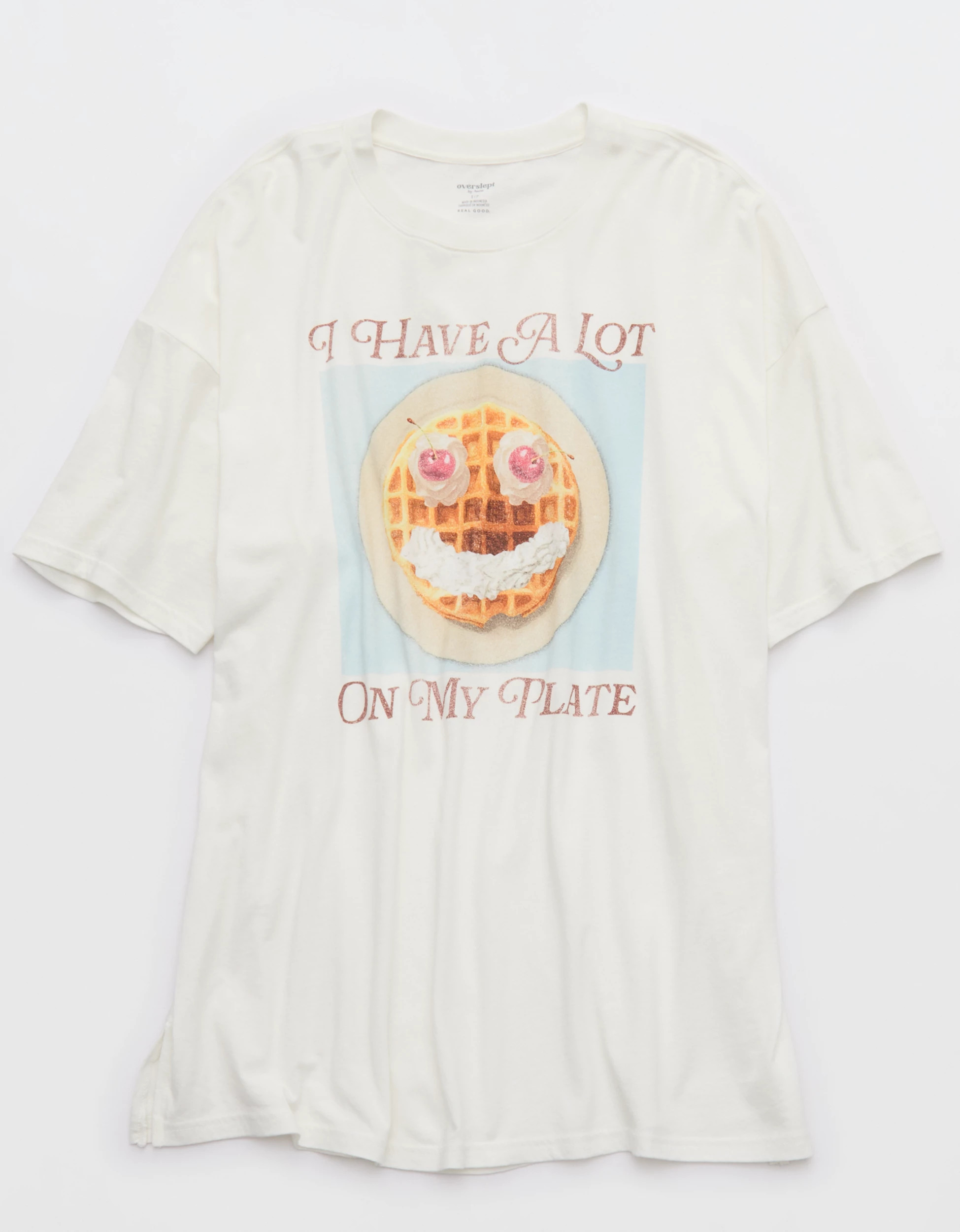 OVERSLEPT by Aerie Sleep Happens Night Tee | Aerie