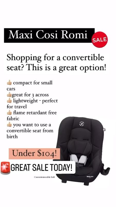 Check out why we love the Maxi Cosi Romi! 

Remember, the best car seat is the one you use safely every time! 

For future price drop alerts, make sure you ❤️ the seat from all of the retailers below! 

Baby | car seat | convertible car seat | rear facing car seat | forward facing car seat | baby registry | newborn 

#LTKbump #LTKbaby #LTKfamily