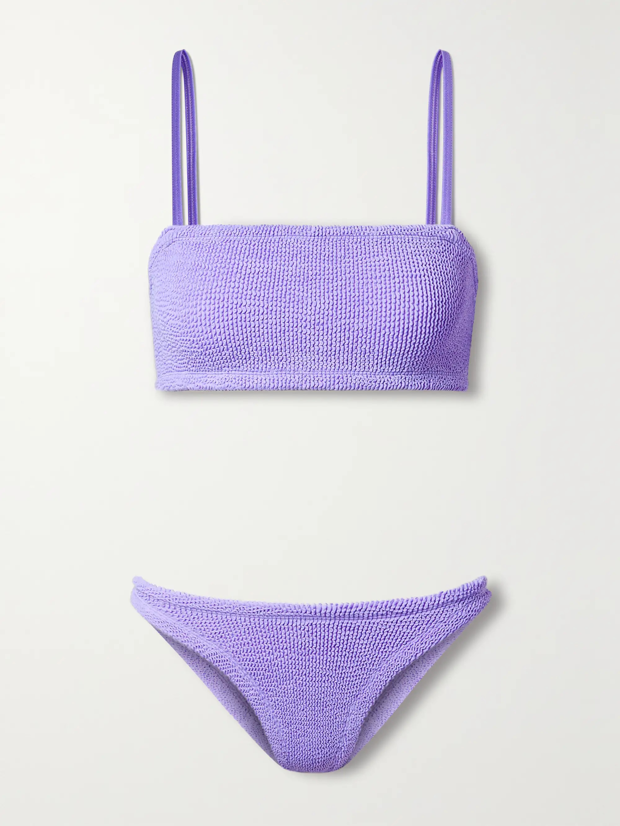 + NET SUSTAIN Gigi seersucker bikini | NET-A-PORTER (US)