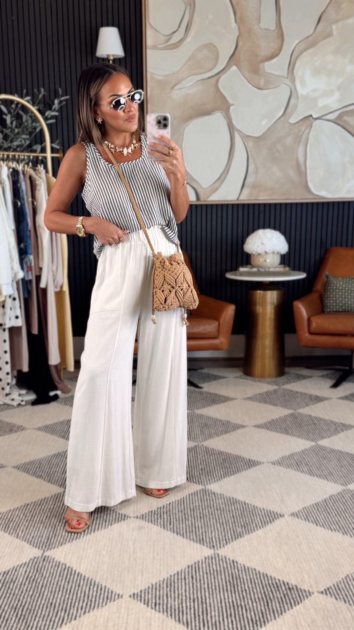 Living for the lightweight layers this summer 🤍☀️

This Amazon look is effortless, comfy, and chic enough for coffee runs or casual dinners. The striped tank + wide leg pants are a match made in breezy heaven 😍

Wearing a size Small in both
5’2” | 130 lbs | 34DD | 25” waist

A few pieces are part of Prime Day sales — linking them all for you now!

#amazonfashion #affiliate #primedayfinds #petitefriendly #easyoutfits #neutralstyle #ootd #summerfit #amazonfinds #styleover40 #vacationstyle #grwm


#LTKOver40 #LTKPetite #LTKStyleTip