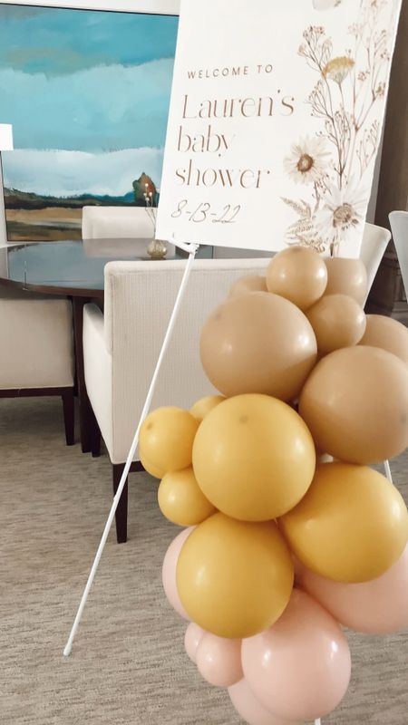 Baby shower welcome sign. Party sign, balloon garland, welcome sign

#LTKFind #LTKfamily