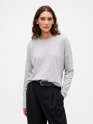 Supima® Cotton Oversized Crop T-Shirt | Gap (US)