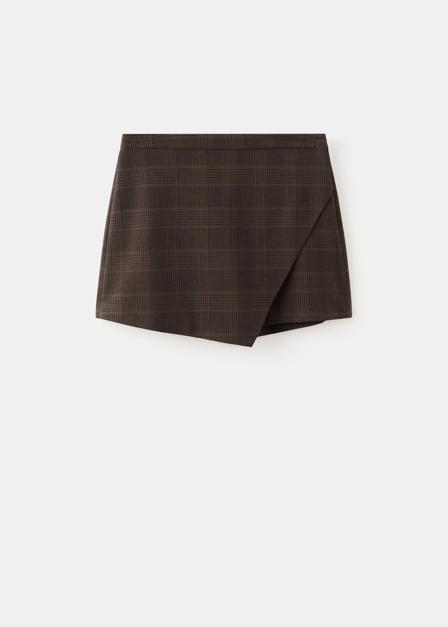Checked asymmetric skirt - Women | MANGO United Kingdom | MANGO (UK)