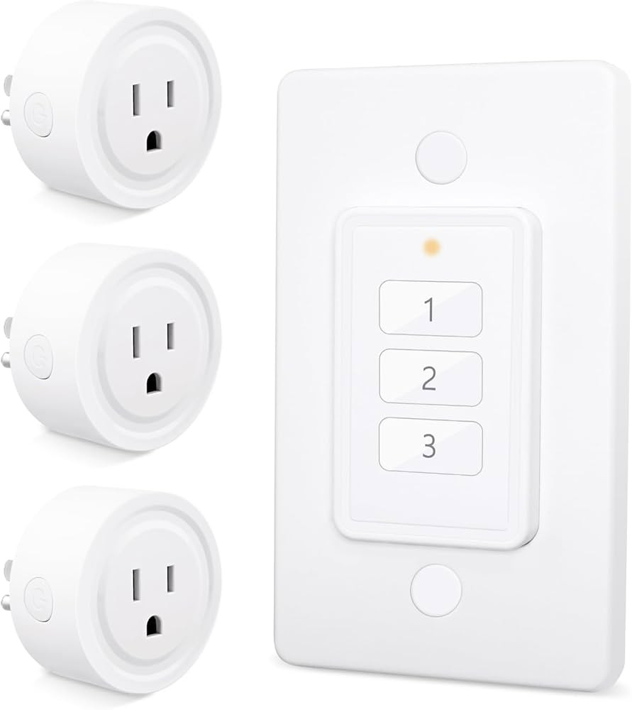 LoraTap 656ft Wireless Wall-Switch: Remote Control Outlet 3 Pack — Lights & Small Appliances ... | Amazon (US)