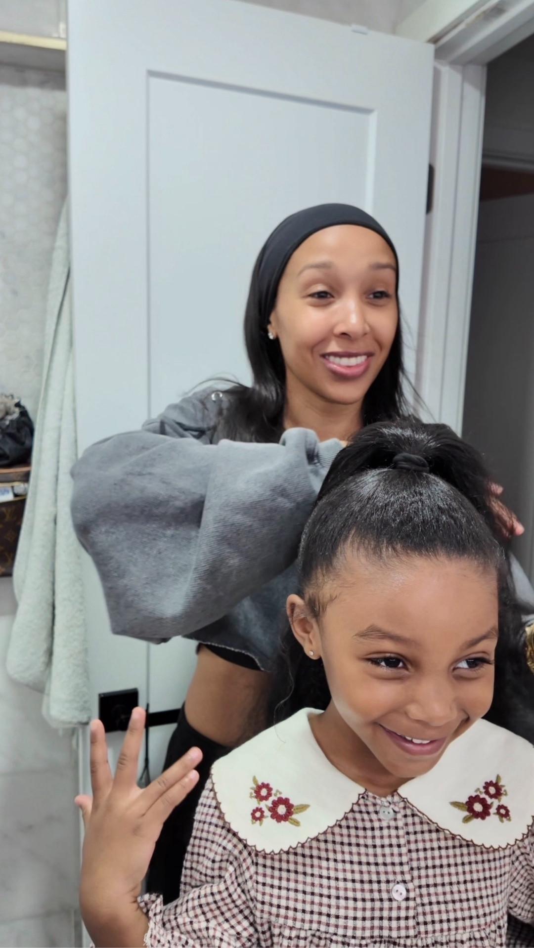 The hair style done at my morning salon 

#LTKBeauty