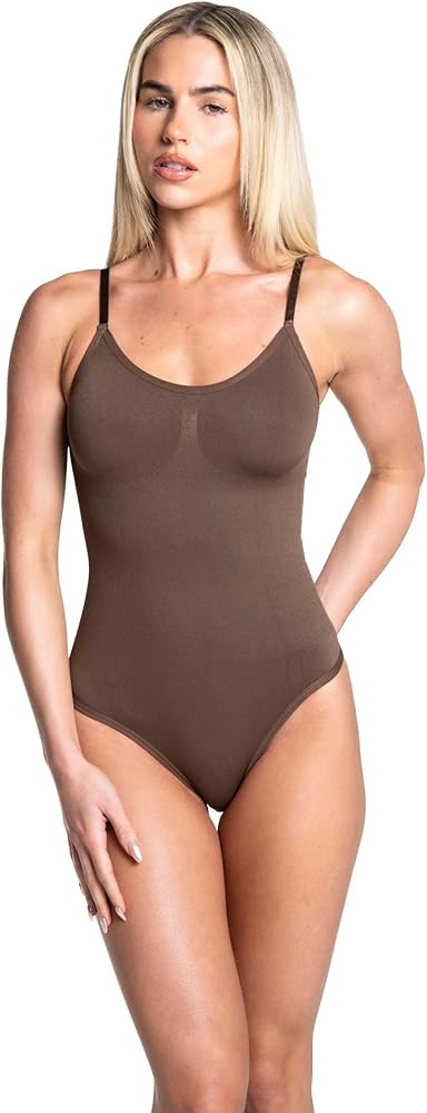 HeyShape - Women's Seamless Tummy Control Shapewear Bodysuit - Sculpting Tank-Style Snatched Wais... | Amazon (US)