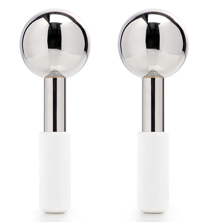 Facial Roller Unbreakable Stainless Steel Cryo Globes Magic Cooling Beauty Facial Sticks for Face... | Amazon (US)