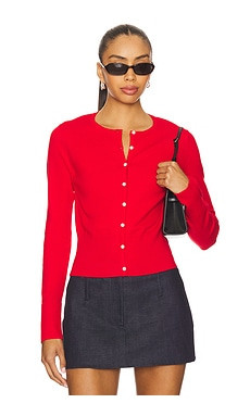 Lovers and Friends Scarlett Cardigan in Red from Revolve.com | Revolve Clothing (Global)