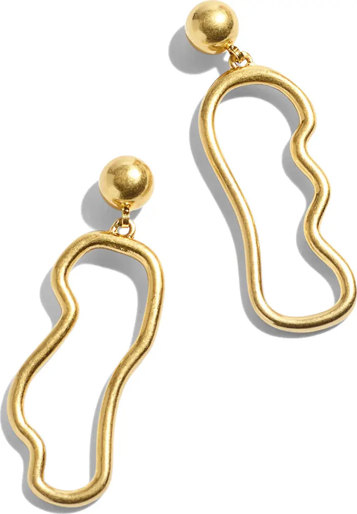Madewell Wavy Line Drop Earrings | Nordstrom | Nordstrom