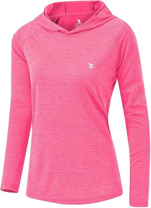 TBMPOY Womens UPF 50+ Sun Protection Hoodie Shirt Long Sleeve Fishing Hiking Outdoor UV Shirt Lig... | Amazon (US)