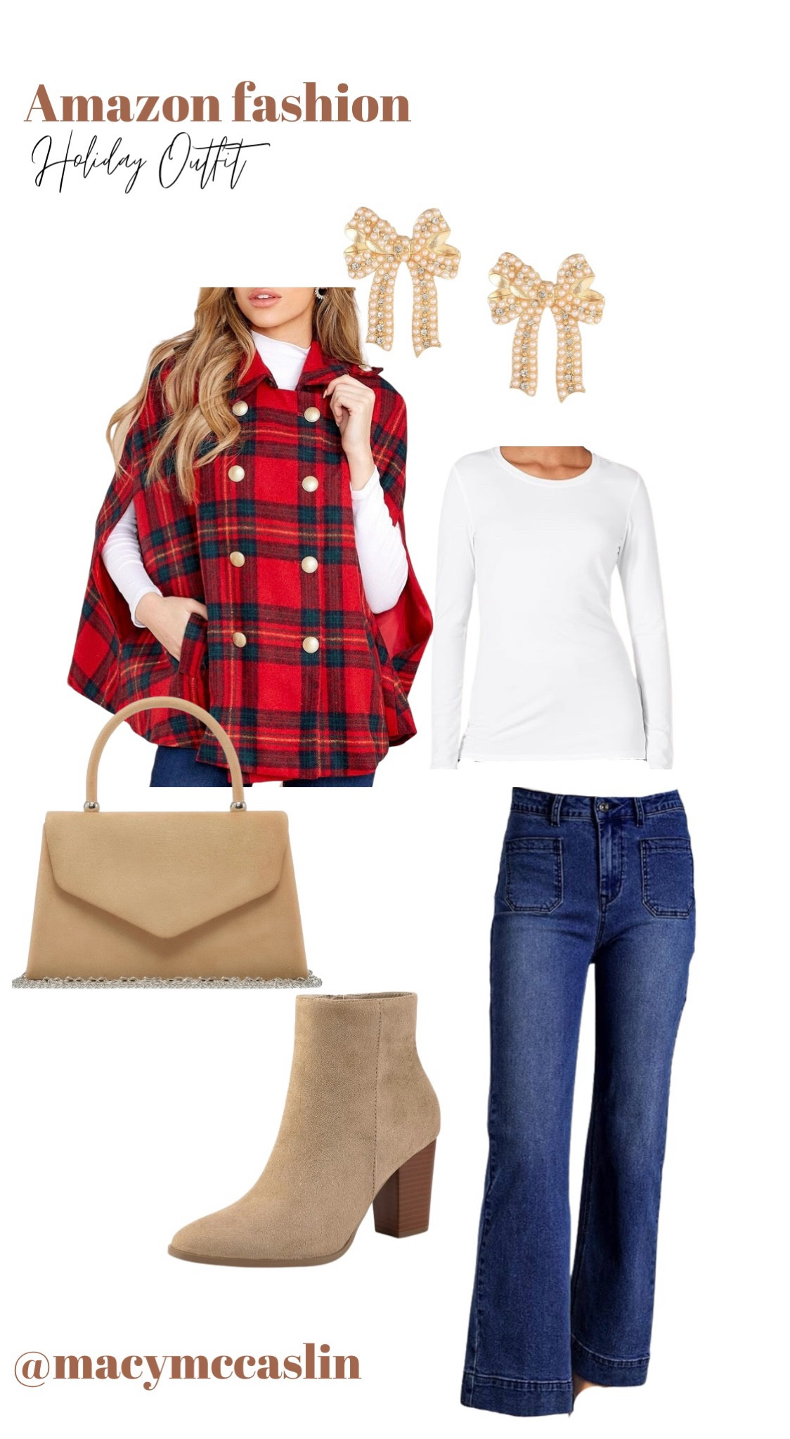 Amazon classy holiday outfit, casual outfit, poncho style, Christmas outfit, Christmas style 

#LTKSeasonal #LTKGiftGuide #LTKHoliday