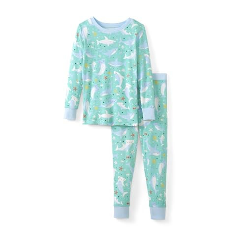 Little Sleepies Two-Piece Pajama Set for Boys & Girls, Soft Viscose from Bamboo Toddler Pajamas for Kids, Family Matching PJs, Shark Soiree, 12-18M | Amazon (US)