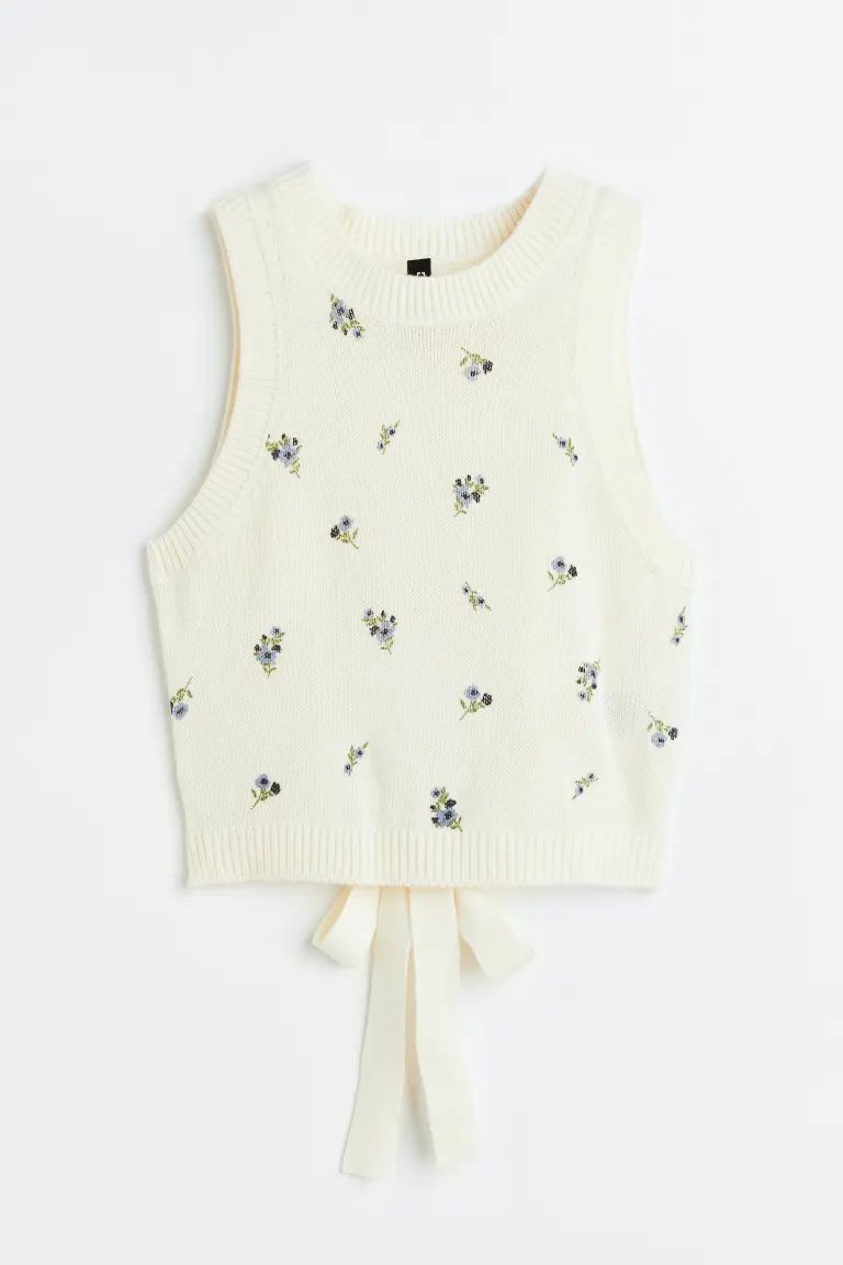 Tie-detail Sweater Vest | H&M (US + CA)