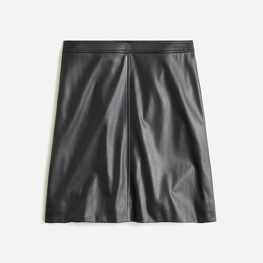 Faux-leather mini skirt | J. Crew US