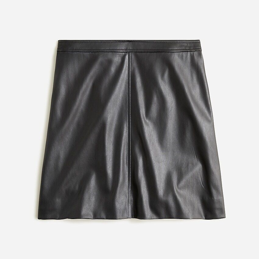 Faux-leather mini skirt | J.Crew US