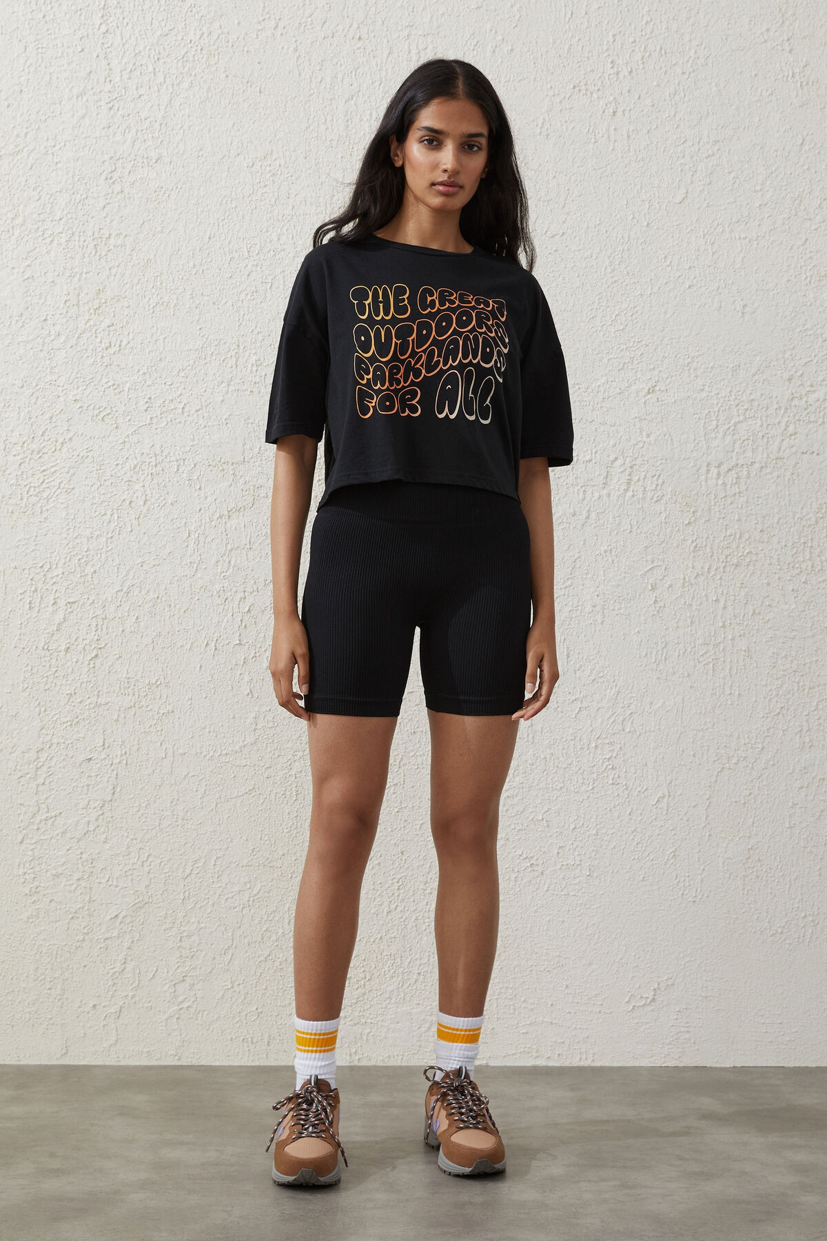 Seamless Rib Bike Short | Cotton On (US)